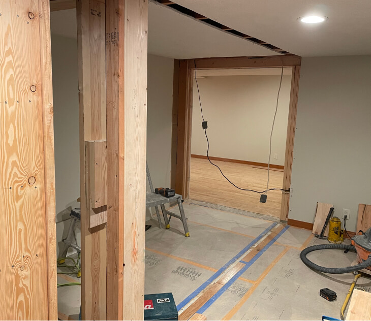 Elevator retrofit in progress by accessibility contractor Camco Construction - Spokane WA