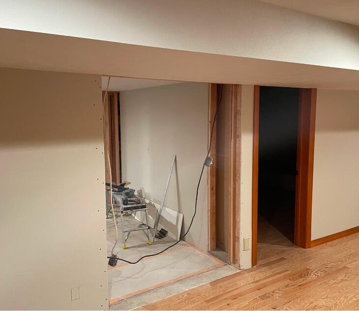 Residential elevator structural preparation by Camco Construction - Spokane WA