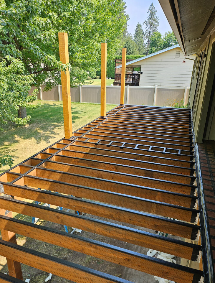 Camco Construction deck framing and structure - E Sumac Spokane WA