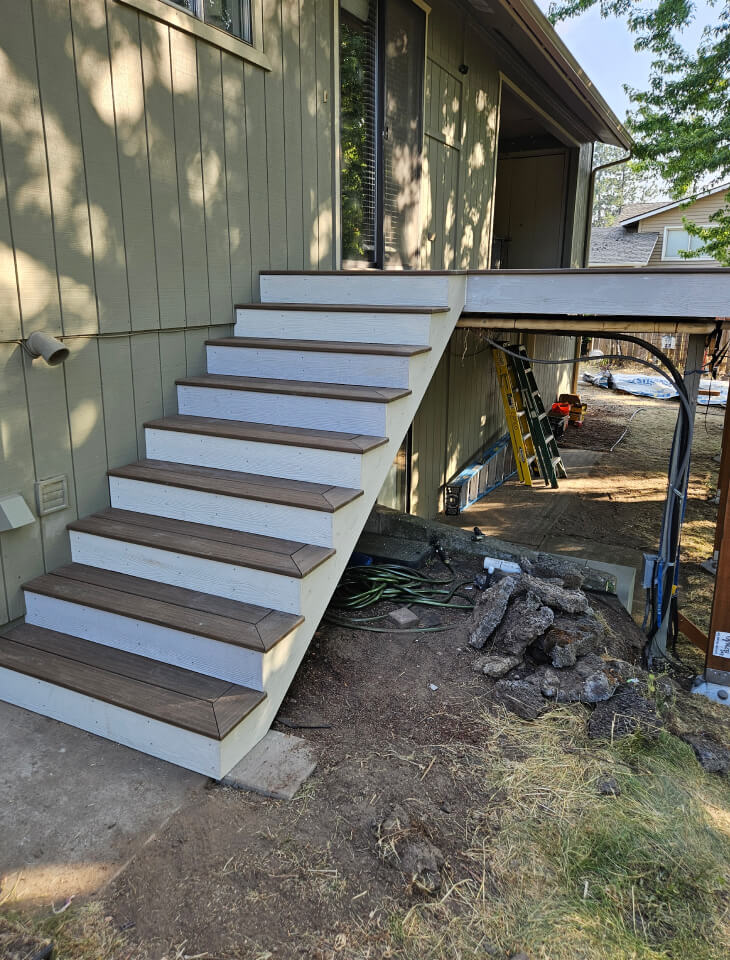 Deck construction detail - Camco Construction E Sumac project Spokane WA