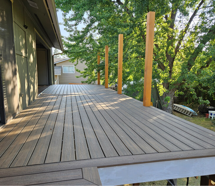 Camco Construction deck outdoor living space - E Sumac Spokane WA