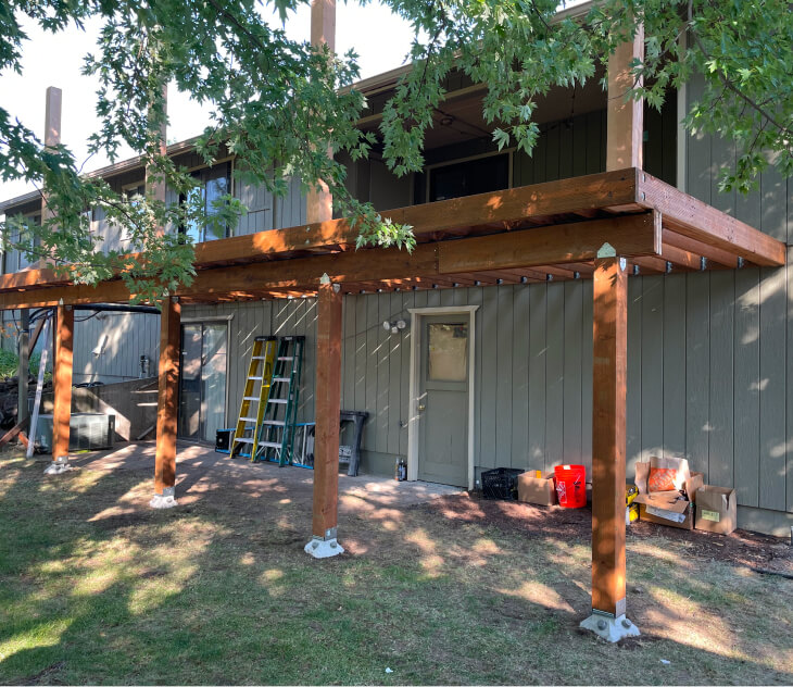 Camco Construction deck craftsmanship - E Sumac project Spokane WA