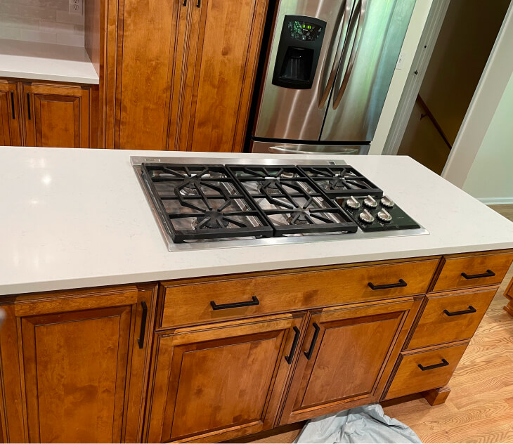 New hardwood flooring installation by Camco Construction - Magnolia remodel Spokane WA