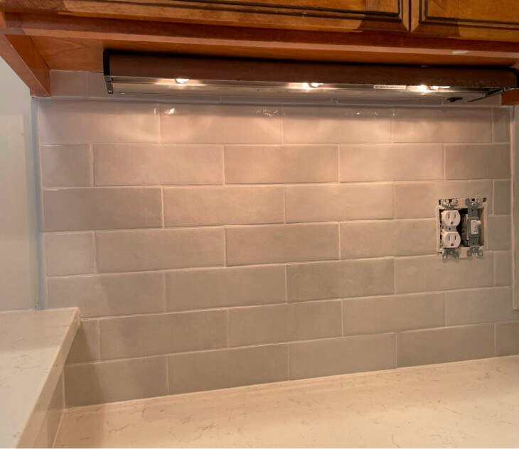 Kitchen remodel with new countertops and backsplash - Camco Construction Spokane WA