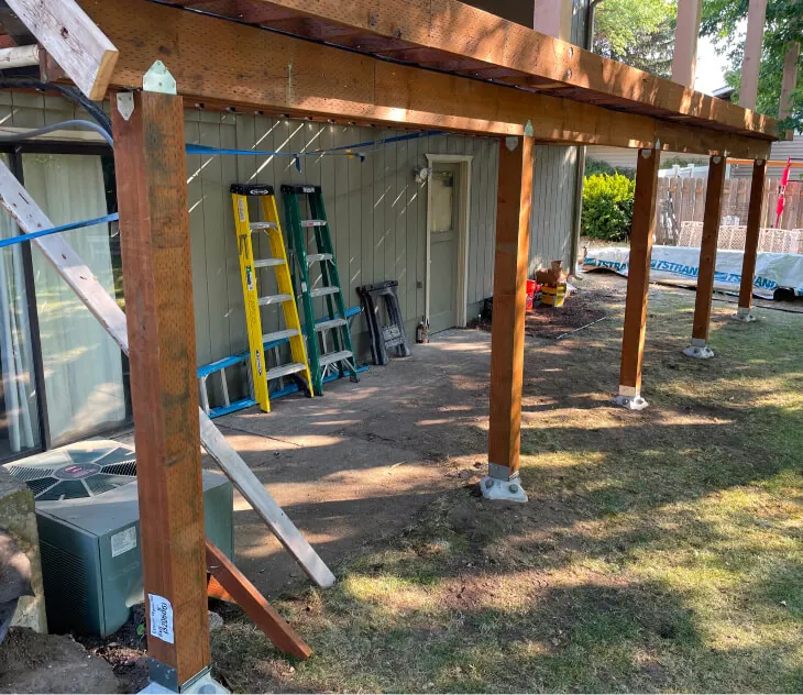 Camco Construction deck structure detail - E Sumac Spokane WA