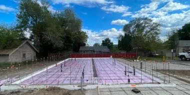 Site preparation and utility coordination by Camco Construction